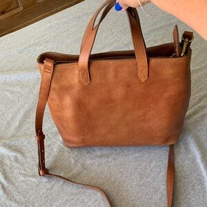 Madewell small leather tote